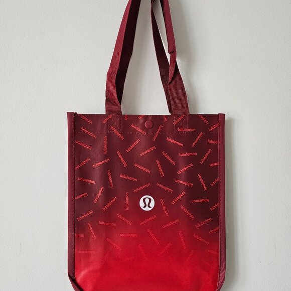 6 x New LULULEMON Multicolour GRAPHIC LOGO Reusable Shopping Bags Small - Picture 2 of 13